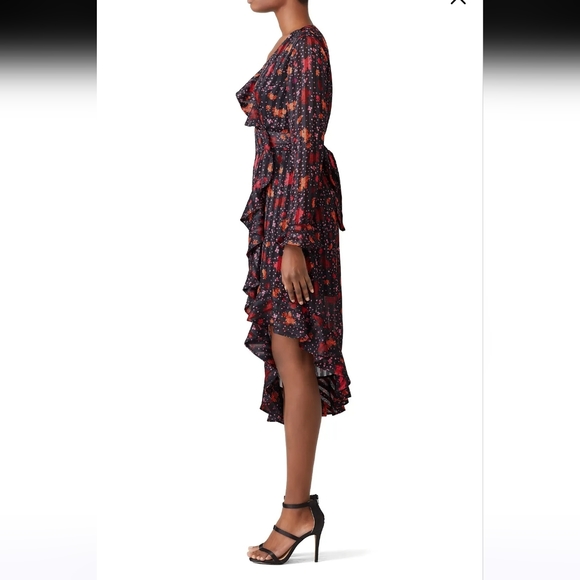 C/MEO Collective Significant Midi Wrap Dress Size Large fits medium to large - Picture 3 of 14